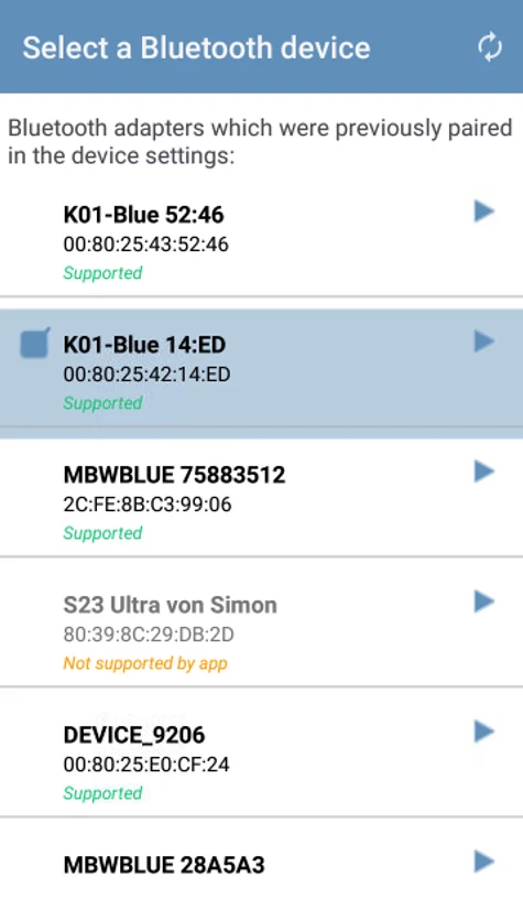 UNIMOD reader screenshot