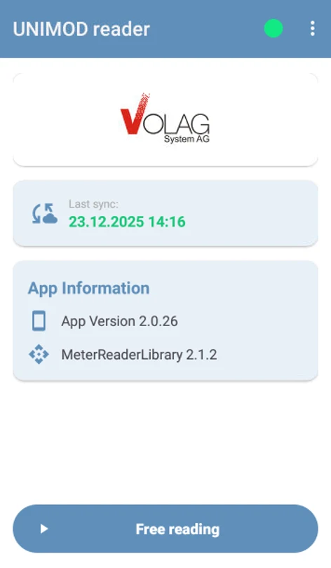 UNIMOD reader screenshot